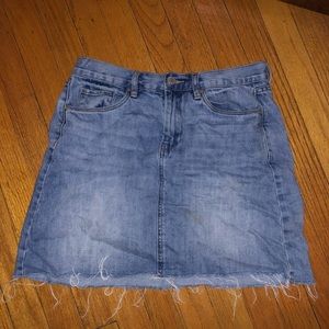 Blank NYC Denim Distressed Edge Skirt Size 27